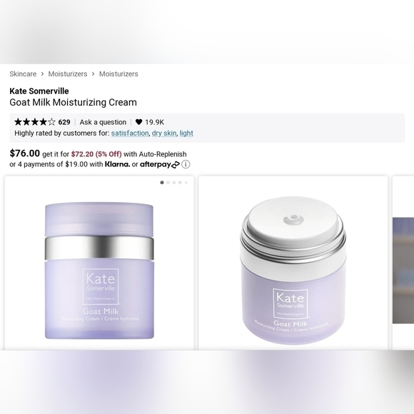 Kate Somerville: Goat Milk Moisturizing Cream - Picture 2 of 7